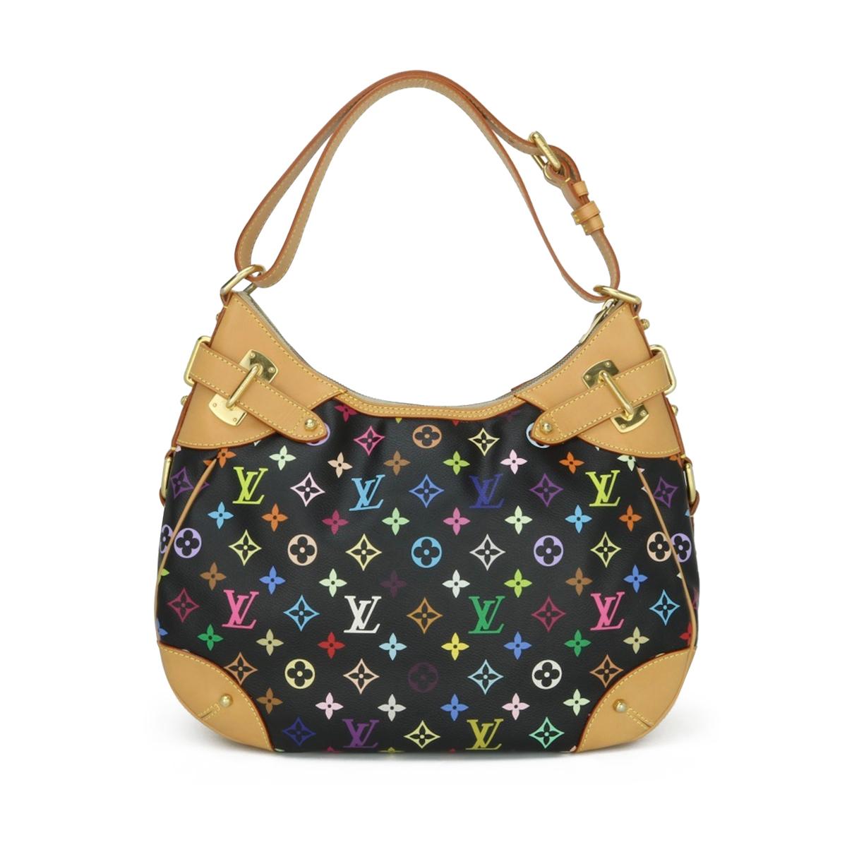 Louis Vuitton Greta Noir Shoulder Bag in Monogram Multicolore with Gold Hardware 2008.

This bag is in excellent condition.

Finding this particular style bag in excellent condition becomes extremely difficult these days since it is a limited