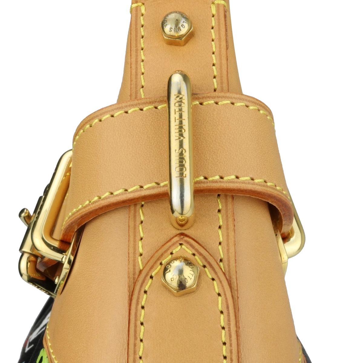 Louis Vuitton Greta Noir Shoulder Bag in Monogram Multicolore Gold Hardware 2008 2