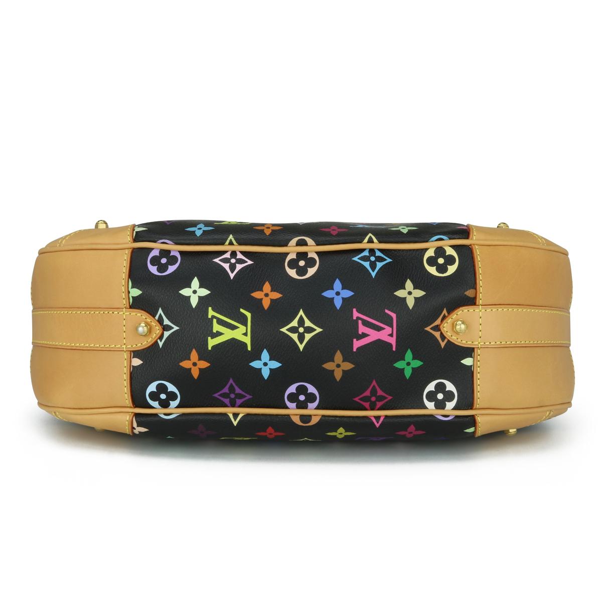 Louis Vuitton Greta Noir Shoulder Bag in Monogram Multicolore Gold Hardware 2008 3
