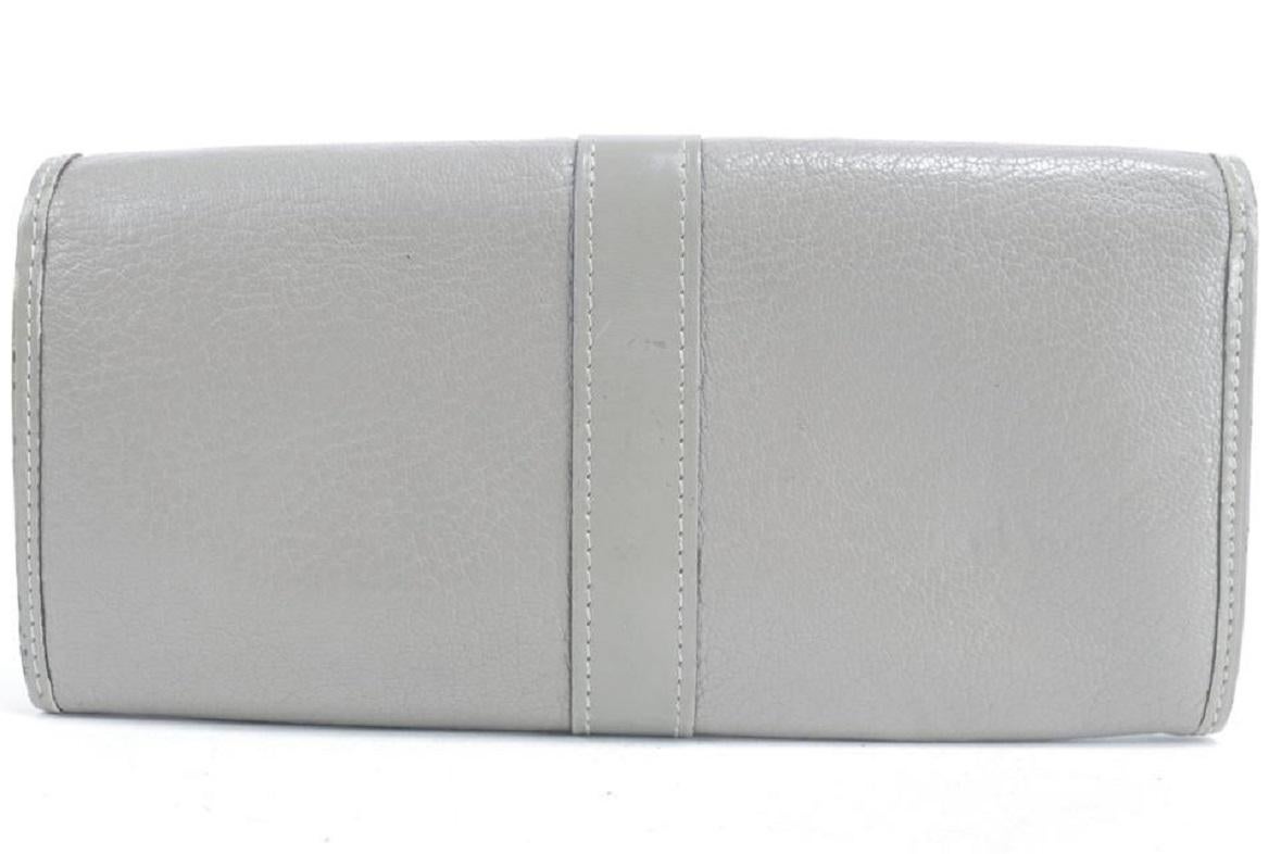 Louis Vuitton Grey 3lk0120 Verone Suhali Leather Bifold Flap Belt Wallet 2