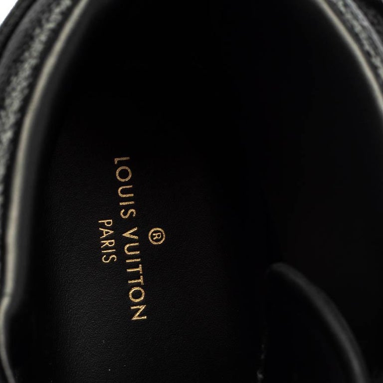 Louis Vuitton Grey/Black Damier Graphite Canvas Rivoli High Top Sneakers  Size 42 at 1stDibs