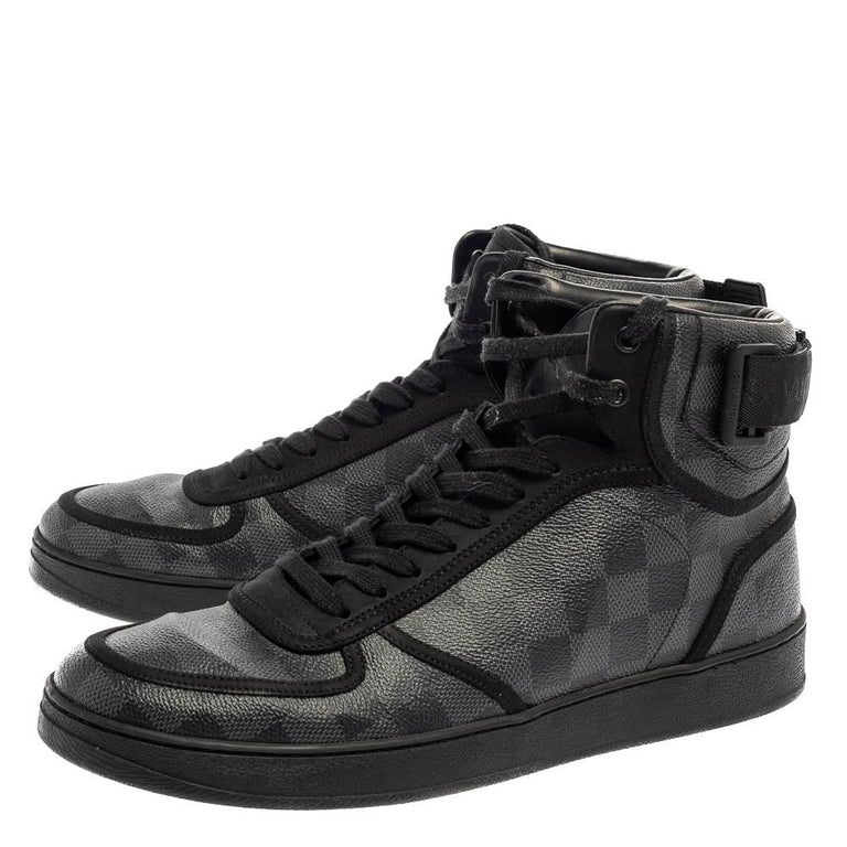 lv high top sneakers white