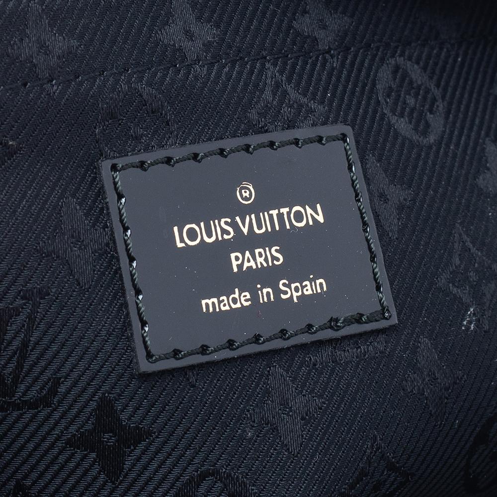 Grau/Schwarz Wildleder Limited Edition Havane gestempelte Trunk GM Tasche von Louis Vuitton 2