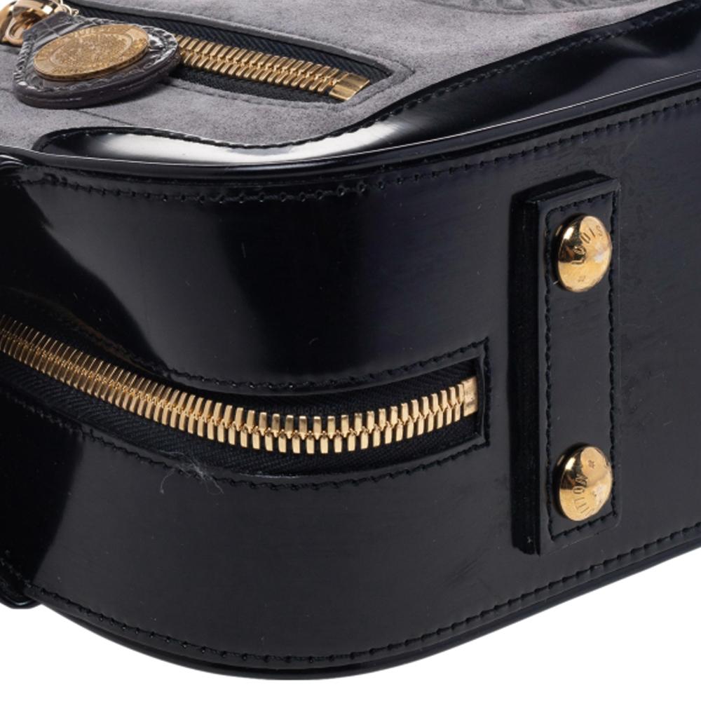 Grau/Schwarz Wildleder Limited Edition Havane gestempelte Trunk GM Tasche von Louis Vuitton 5