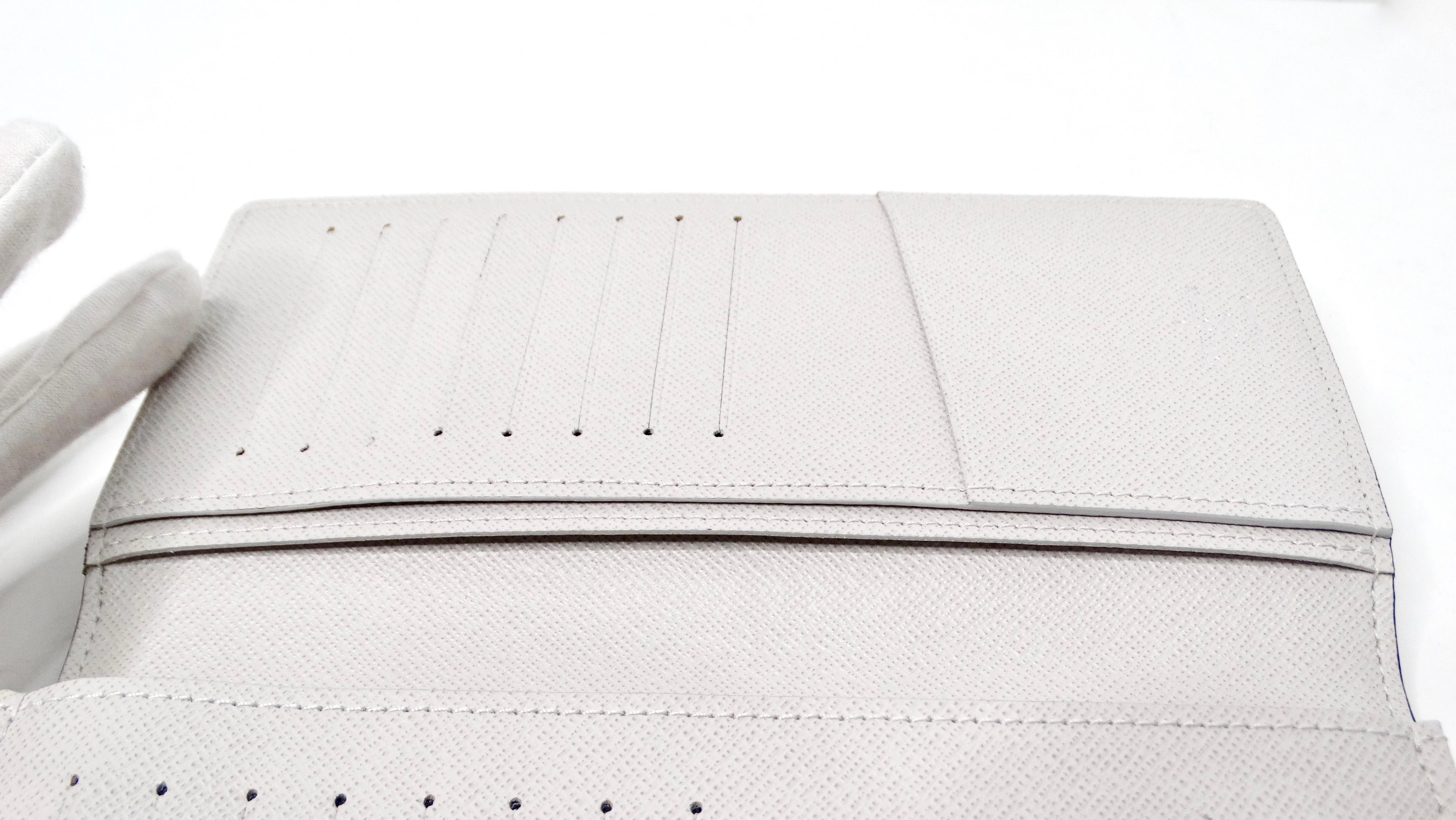 Louis Vuitton Grey Brazza Monogram Canvas Leather Wallet For Sale 1