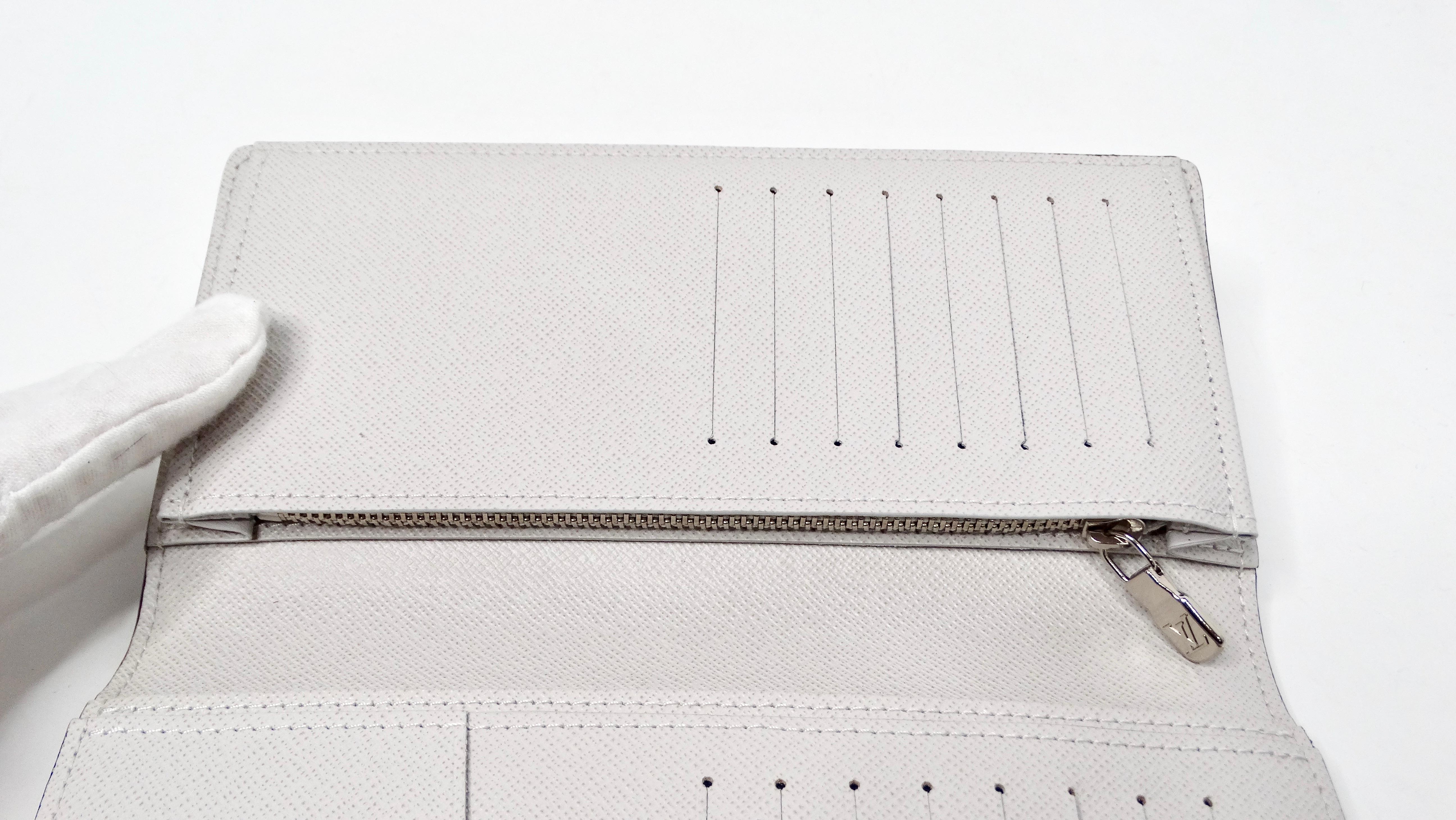 Louis Vuitton Grey Brazza Monogram Canvas Leather Wallet For Sale 2
