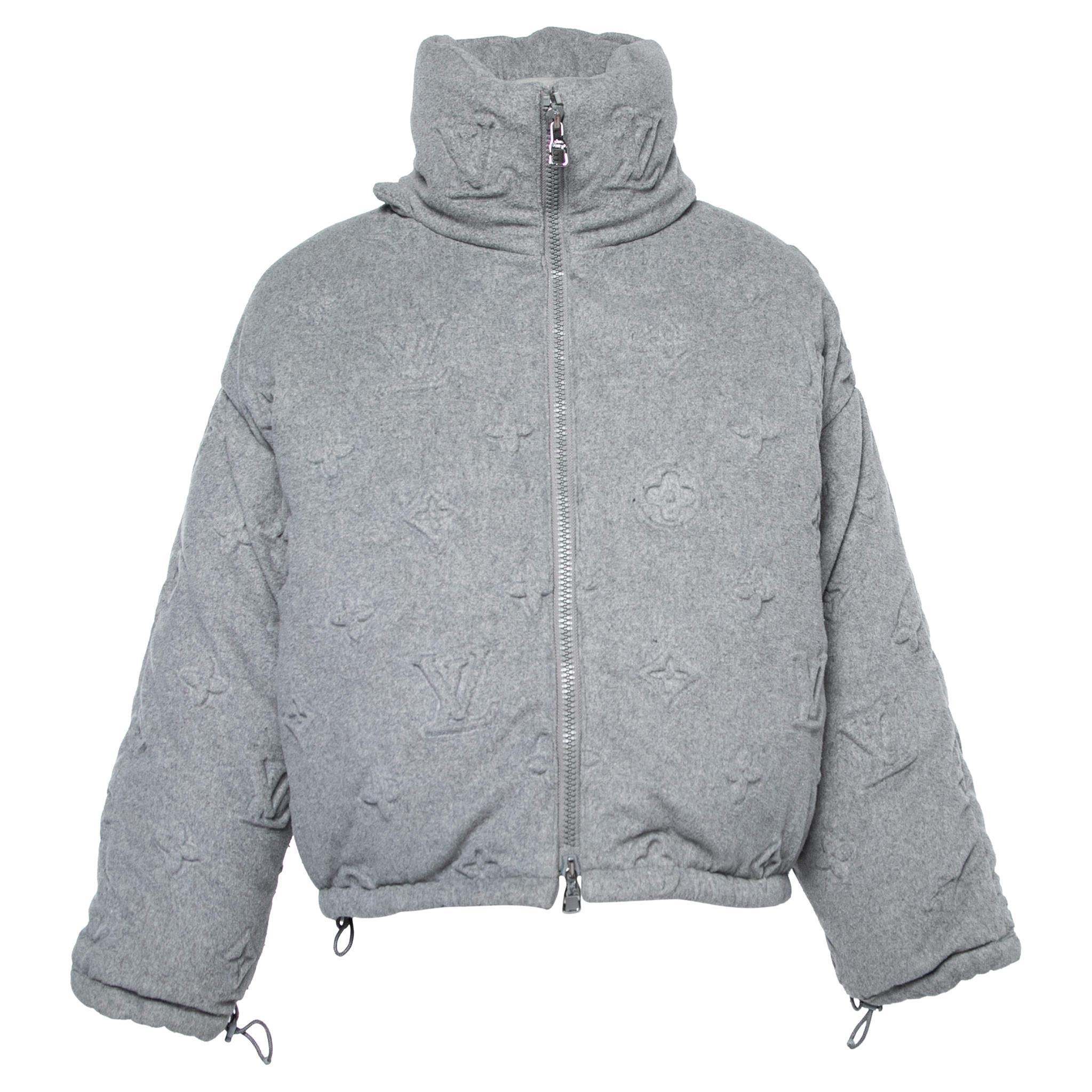 Louis Vuitton Monogram Jacket Grey - 2 For Sale on 1stDibs  louis vuitton grey  jacket, louis vuitton gray jacket, grey lv windbreaker