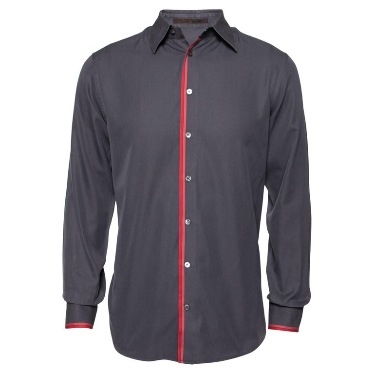 Louis Vuitton Grey Cotton Long Sleeve Shirt M For Sale At 1stDibs louis-vuitton-grey-cotton-long-sleeve-shirt-m-for-sale-at-1stdibs