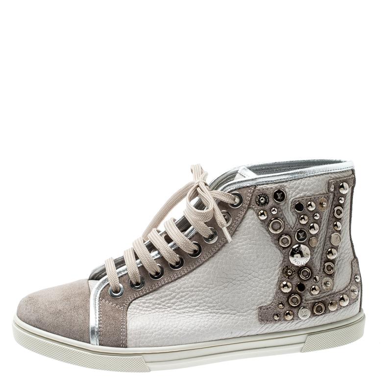Louis Vuitton Grey Cream Leather 