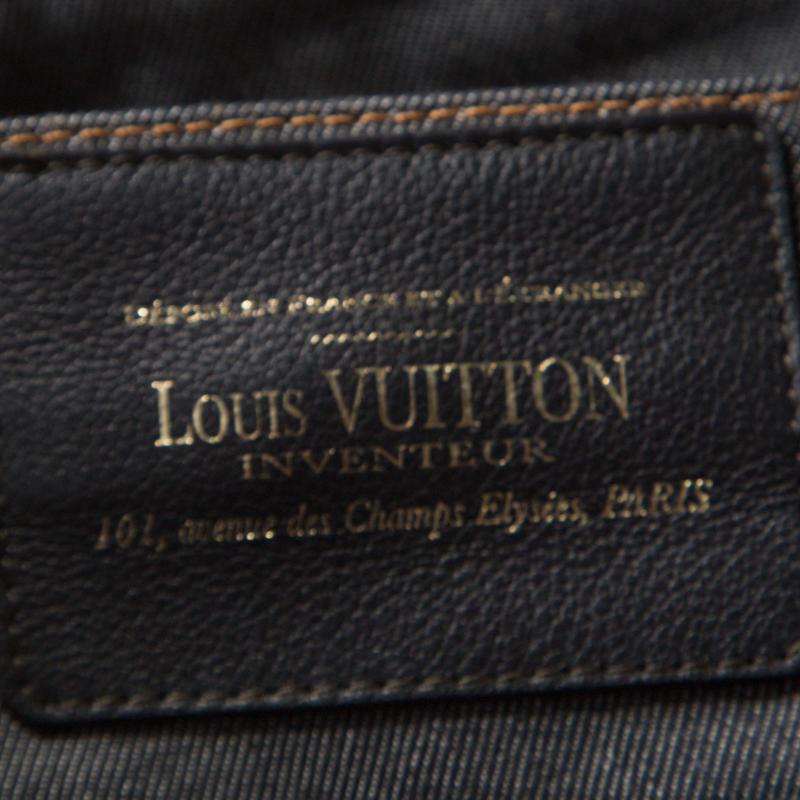 Women's Louis Vuitton Grey Dark Wash Denim Straight Fit Jeans XS