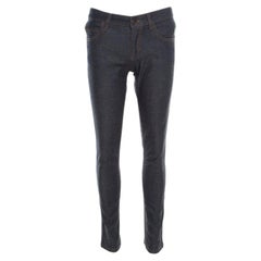 Louis Vuitton Grey Dark Wash Denim Straight Fit Jeans XS
