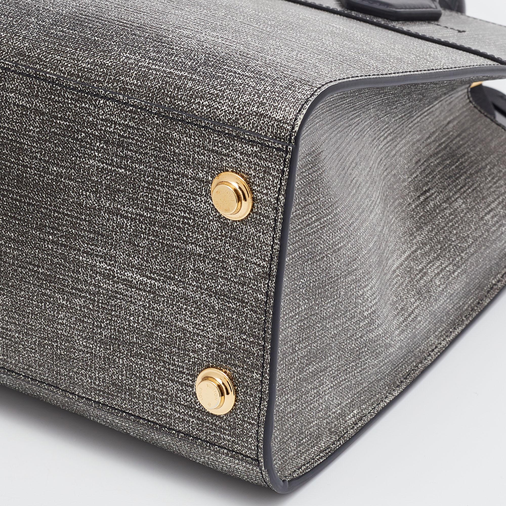 Louis Vuitton Grey Denim Epi Leather City Steamer MM Bag 5