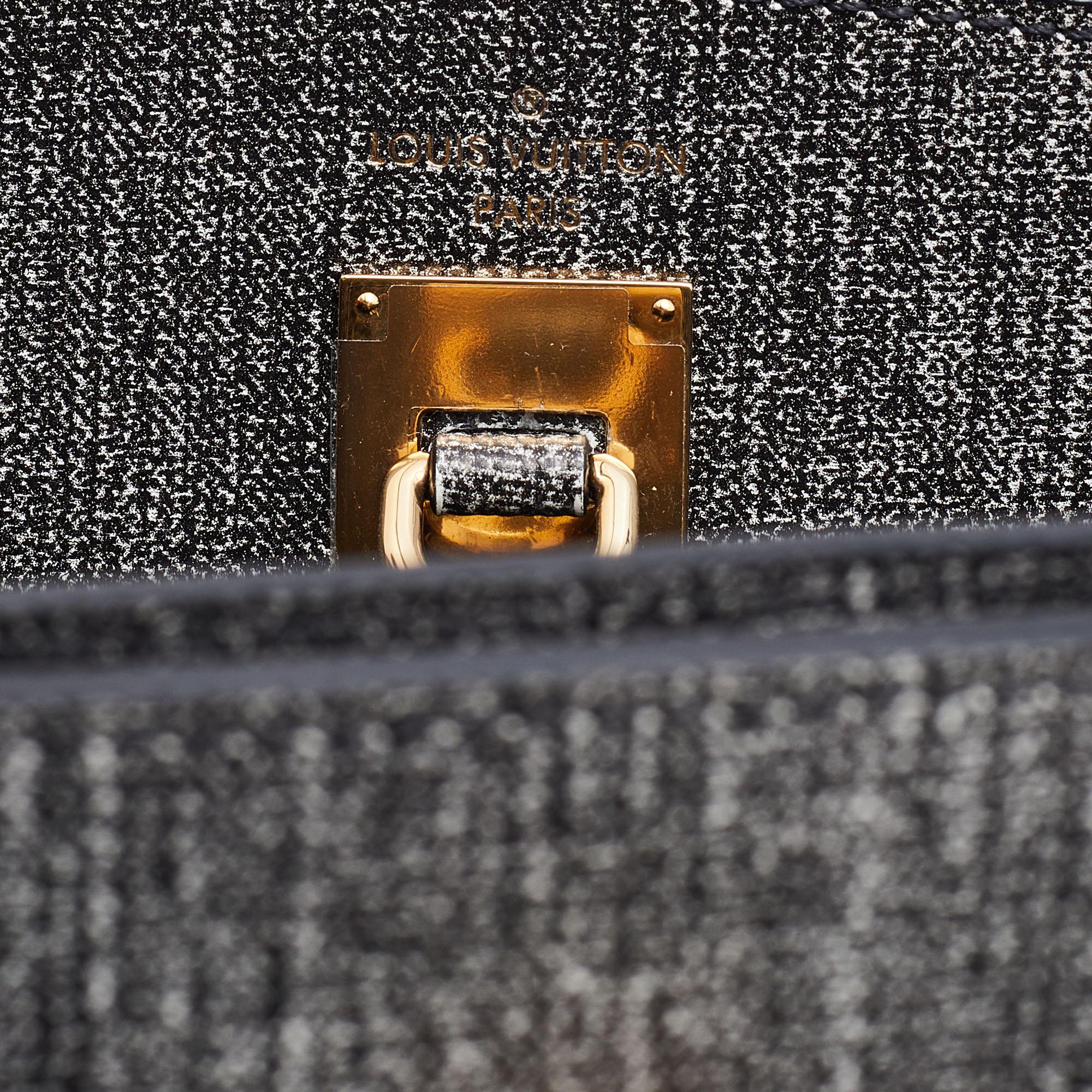 Graue Denim Epi Leder City Steamer MM Tasche von Louis Vuitton 7