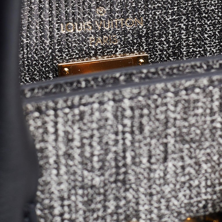 Louis Vuitton Denim EPI Leather City Steamer MM Bag