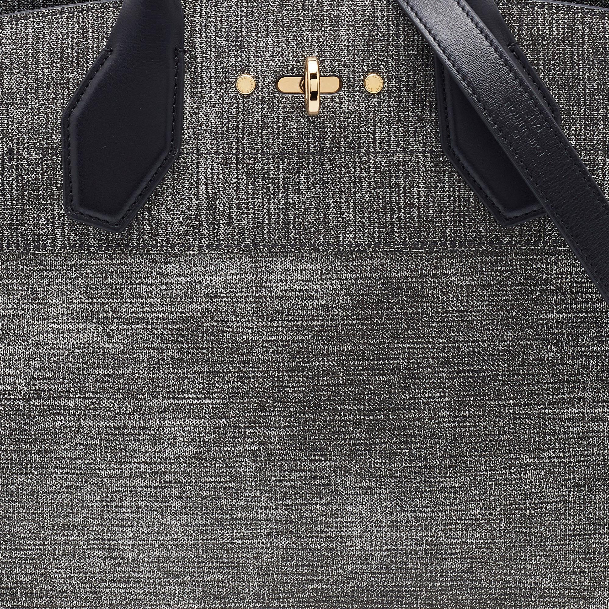 Graue Denim Epi Leder City Steamer MM Tasche von Louis Vuitton 1