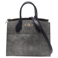 Louis Vuitton Grey Denim Epi Leather City Steamer MM Bag