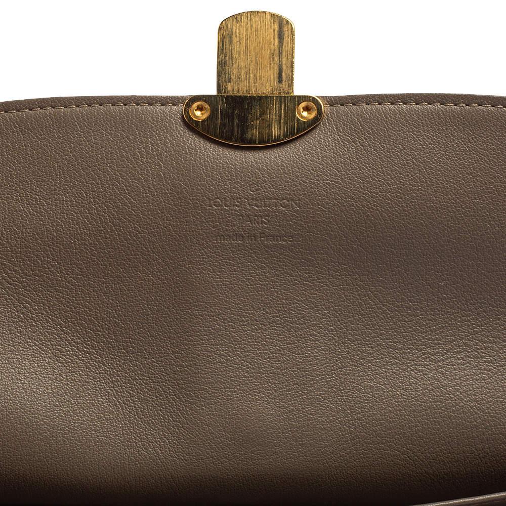 Louis Vuitton Grey Ebene Monogram Mahina Leather Amelia Wallet 1