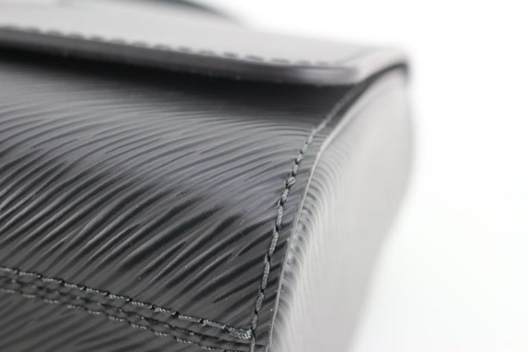 Louis Vuitton Grey Etain Epi Leather Twist MM Crossbody Bag