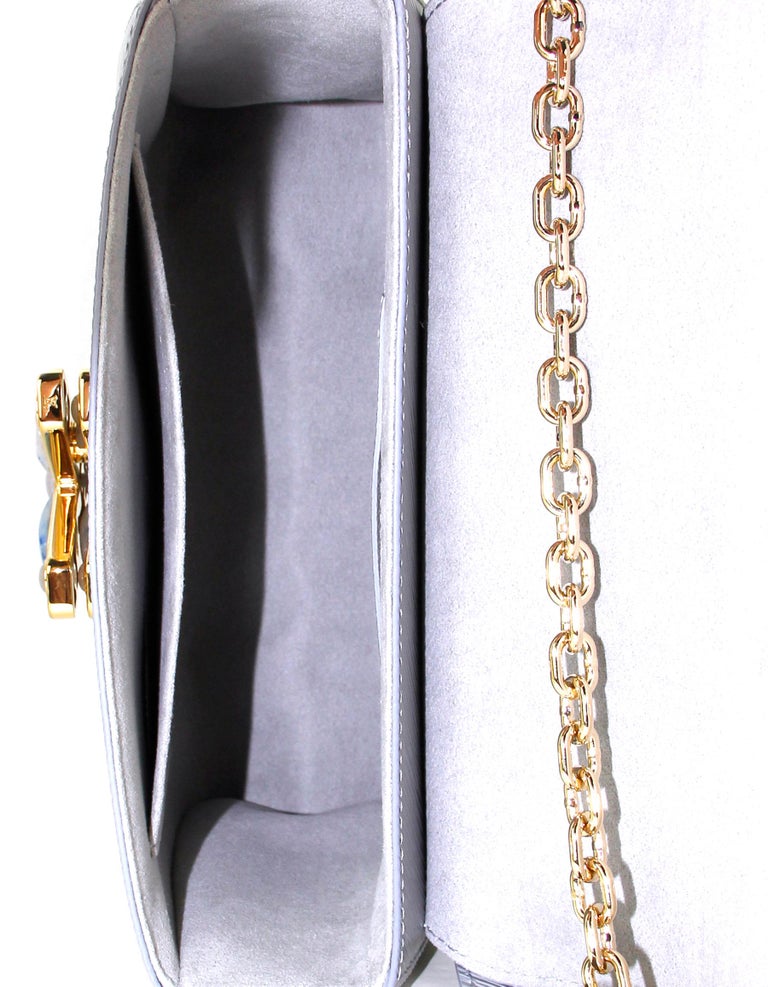 Louis Vuitton Silver Epi Twist Crossbody Bag Silvery Leather ref.707393 -  Joli Closet