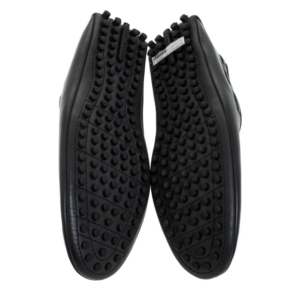 Louis Vuitton Grey Leather Imola Tassel Loafers Size 43 In Good Condition In Dubai, Al Qouz 2