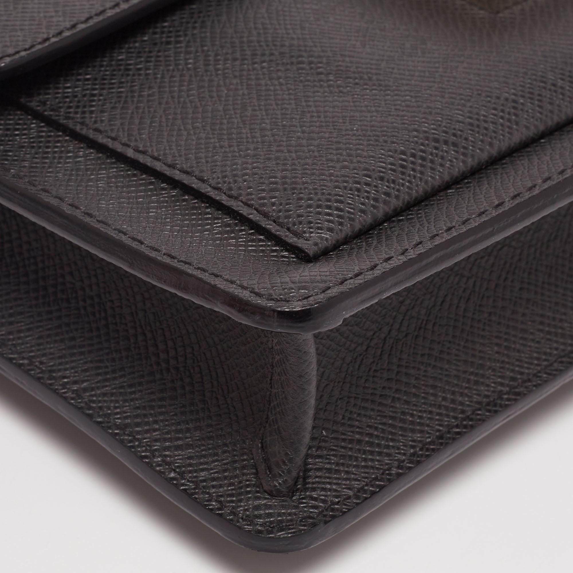 Louis Vuitton Grey Leather Neo Belaia Clutch 7