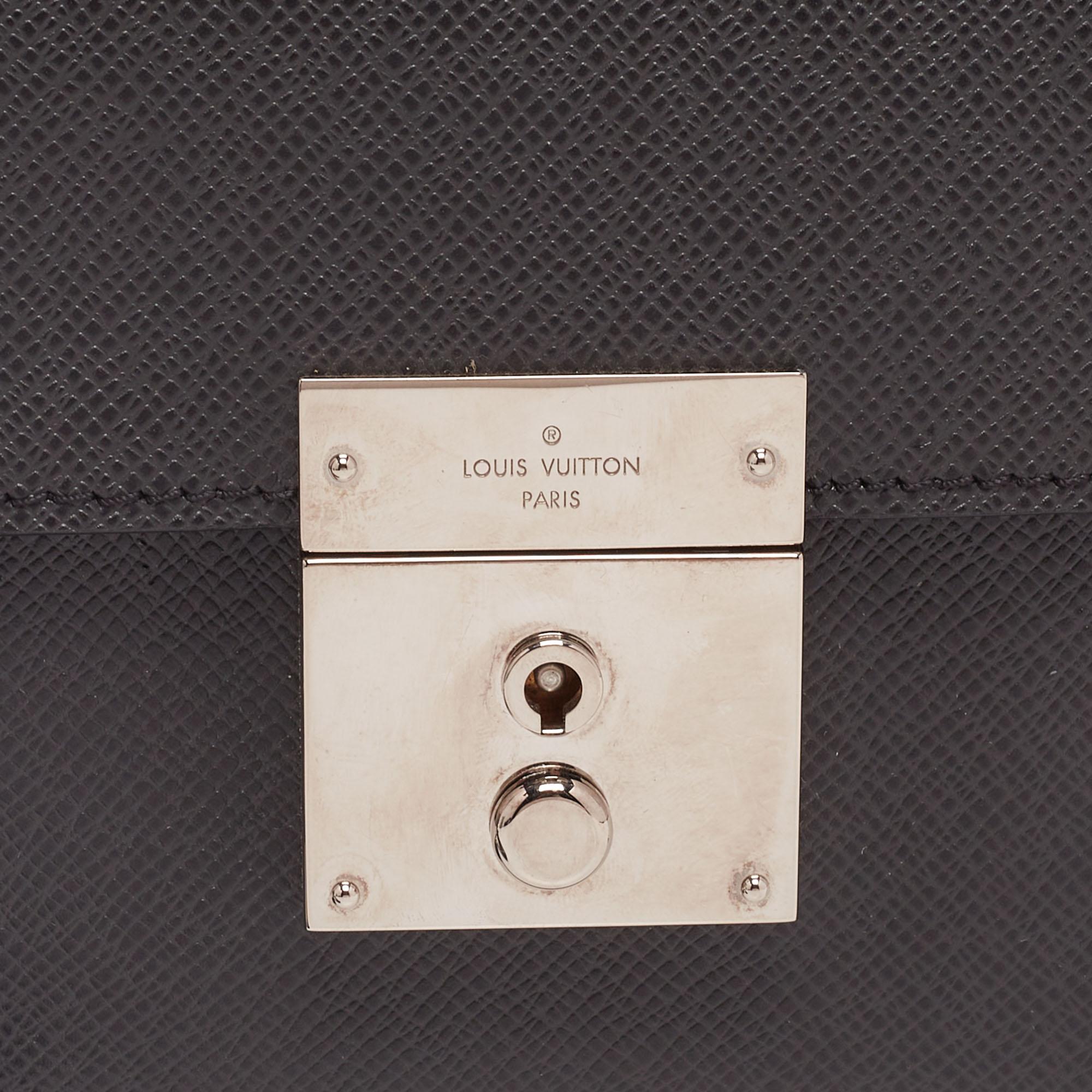 Louis Vuitton Grey Leather Neo Belaia Clutch 1