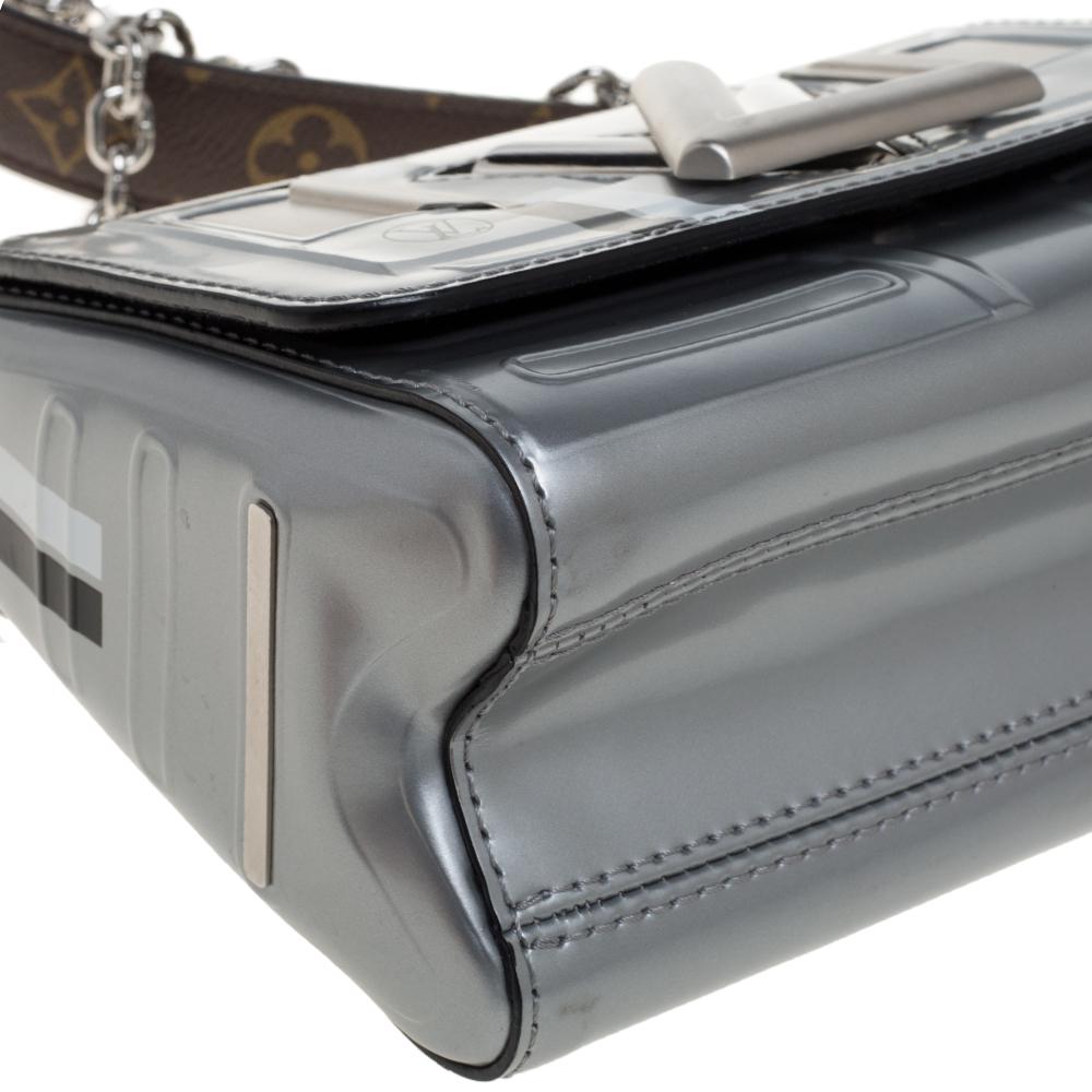 Louis Vuitton Grey Leather Space Argent Twist PM Bag 2