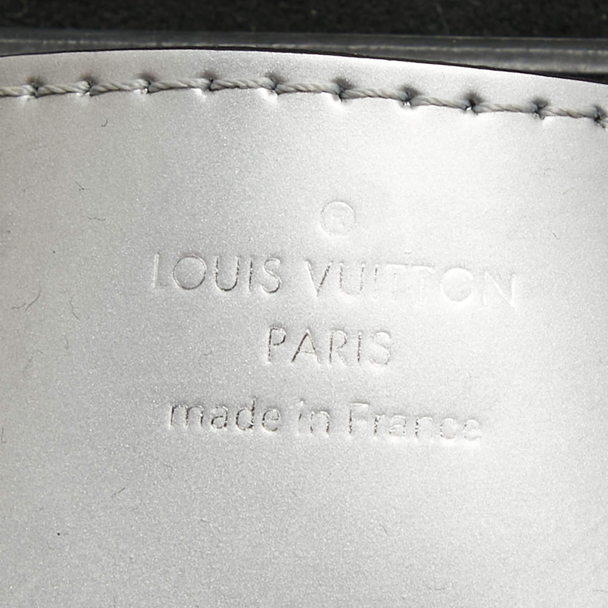 Women's Louis Vuitton Grey Leather Spaceship Twist PM Bag For Sale