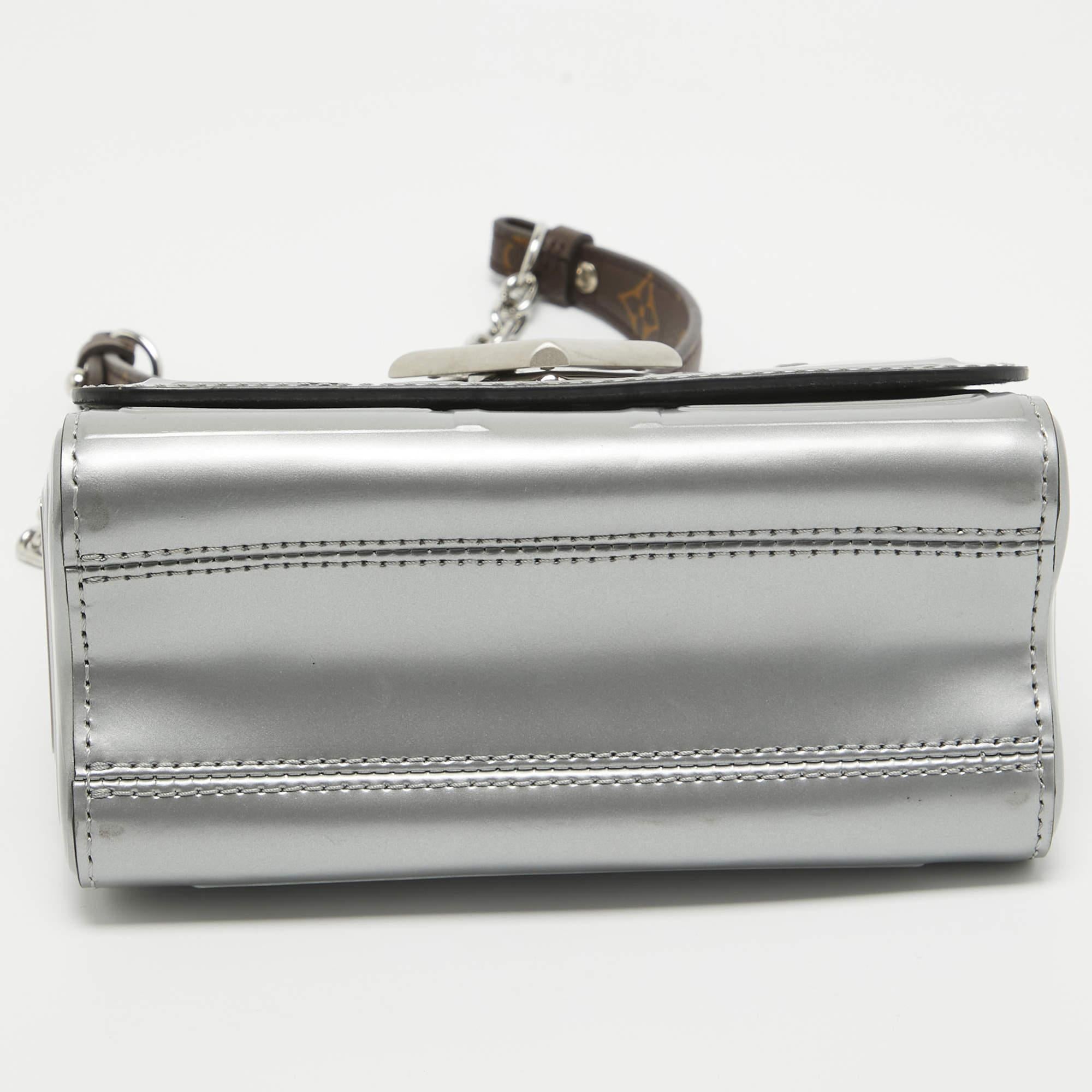 Women's Louis Vuitton Grey Leather Spaceship Twist PM Bag
