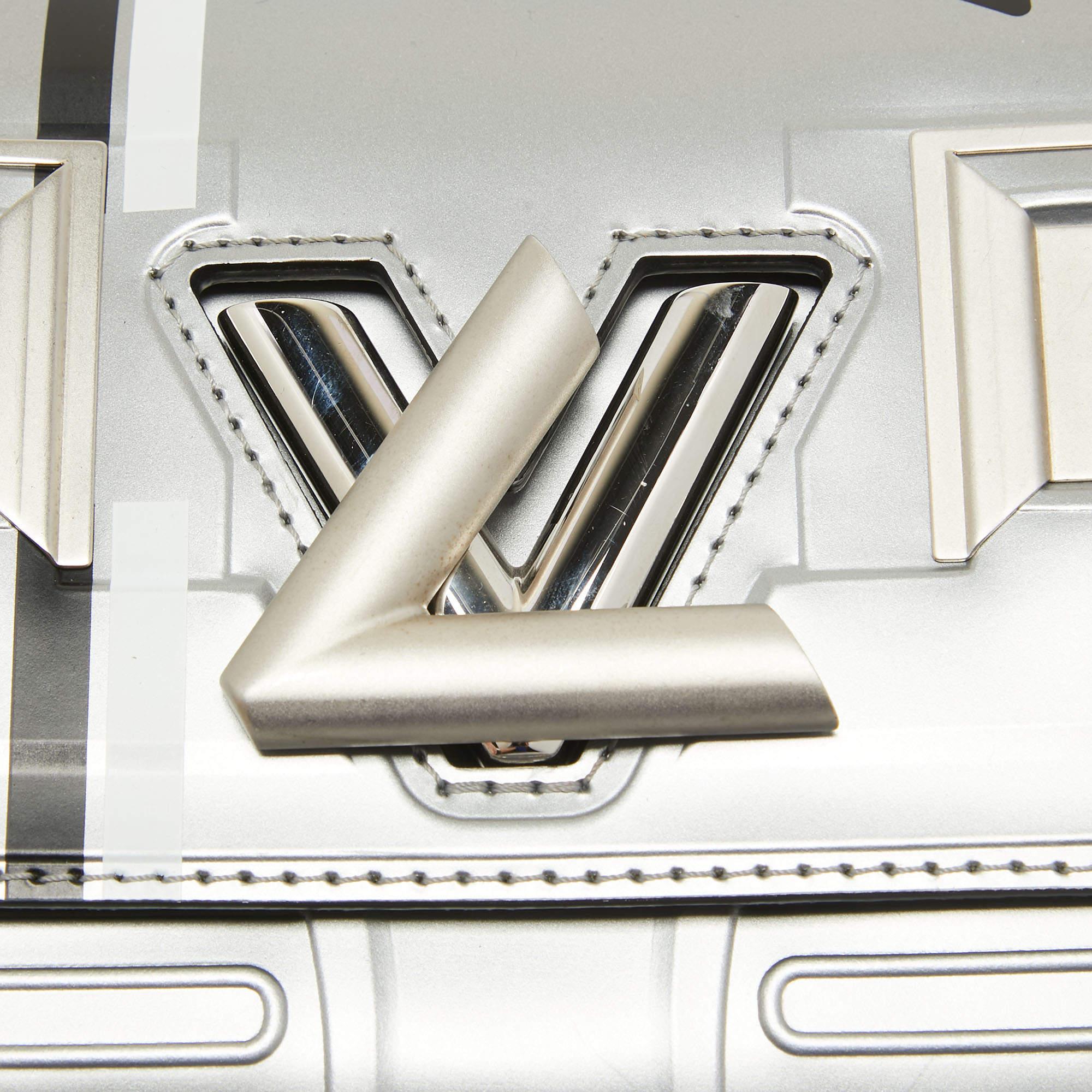 Louis Vuitton Grey Leather Spaceship Twist PM Bag 4