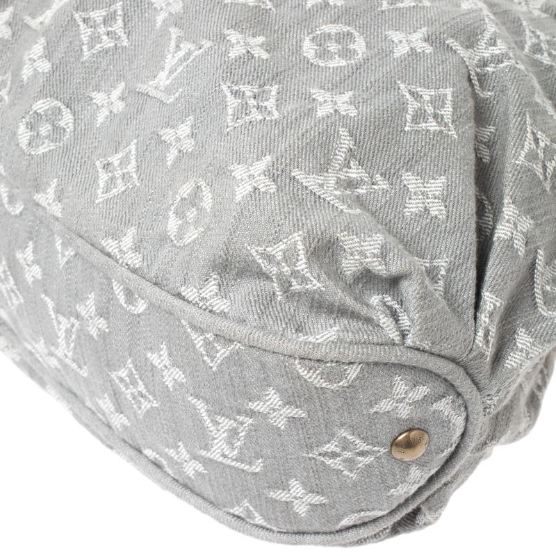 Gray Louis Vuitton Grey Monogram Denim Slightly Bag