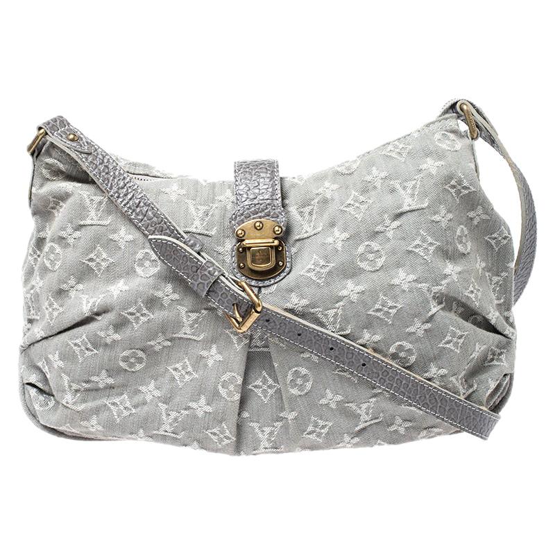 grey lv purse