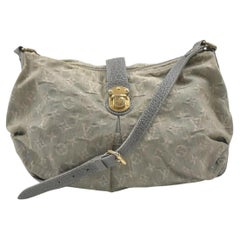 Louis Vuitton Grey Monogram Denim Slightly Shoulder Bag 5LV712