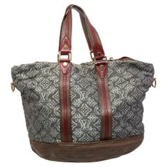 Louis Vuitton Grey Monogram Fabric and Leather Limited Edition Aviator Bag