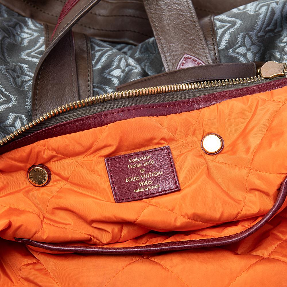 Louis Vuitton Borsa Aviator in edizione limitata in pelle e tessuto Monogram grigio 4