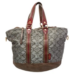 Louis Vuitton Borsa Aviator in edizione limitata in pelle e tessuto Monogram grigio