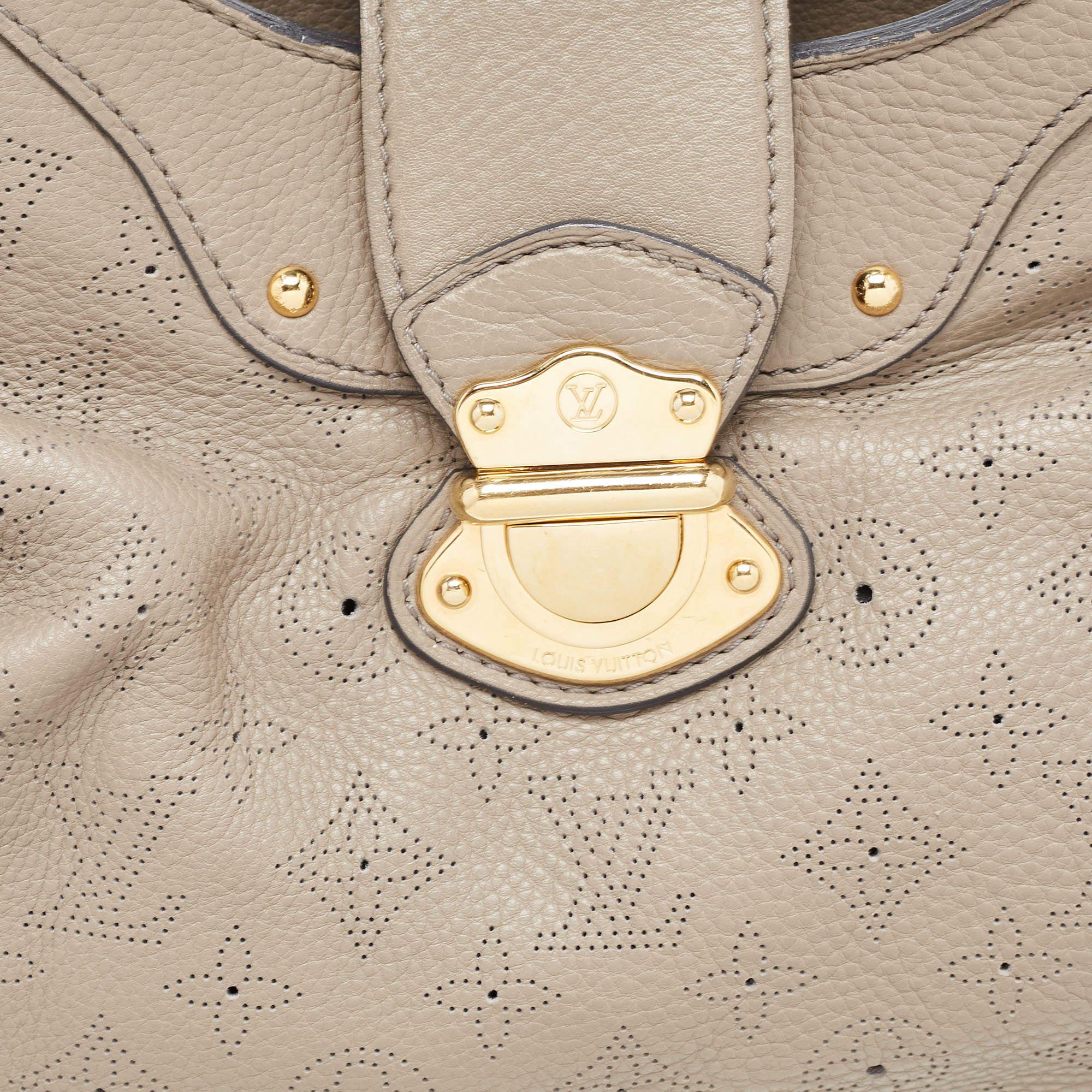 Louis Vuitton Grey Monogram Mahina Leather Solar PM Bag For Sale 9