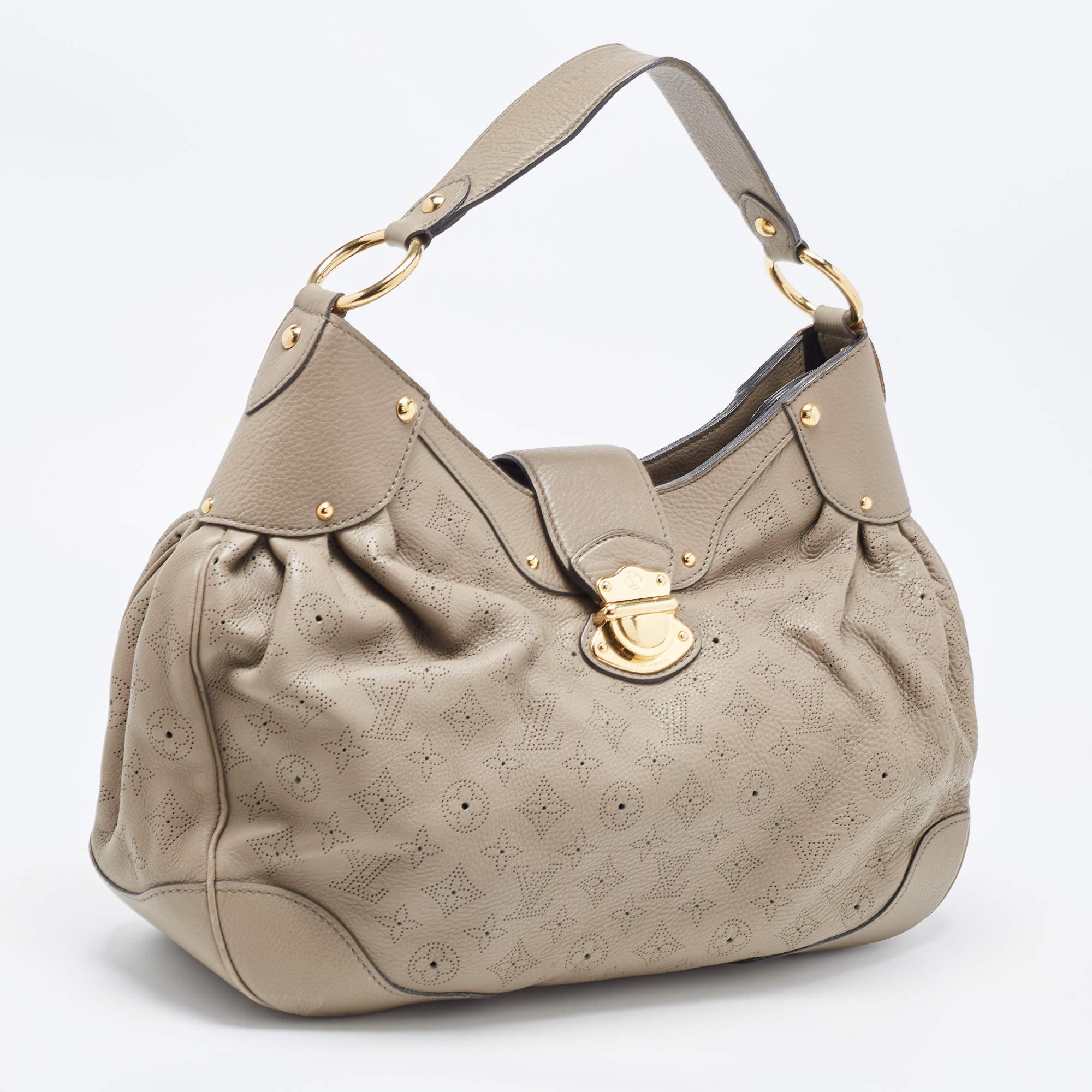 Louis Vuitton Grey Monogram Mahina Leather Solar PM Bag 8