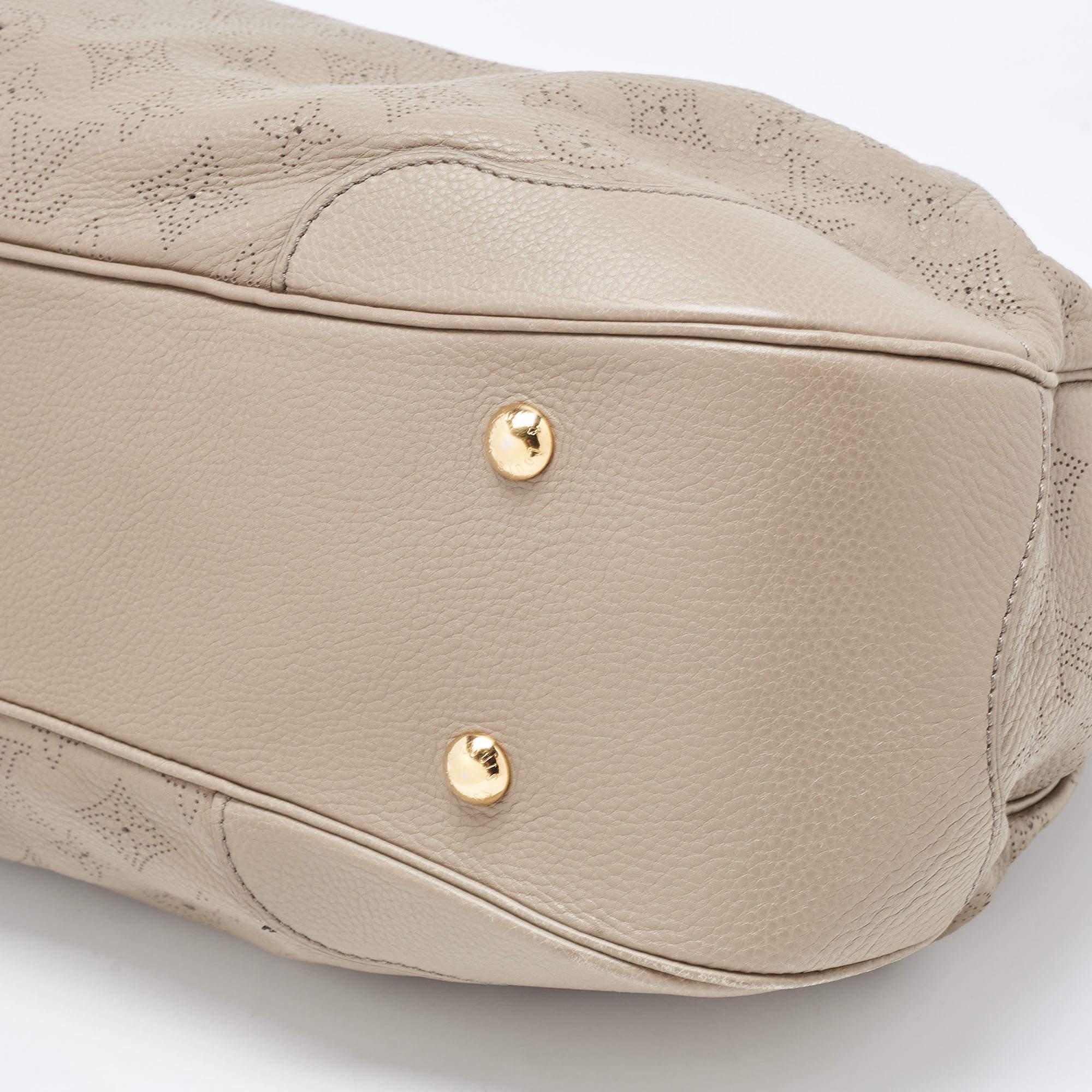 Louis Vuitton Grey Monogram Mahina Leather Solar PM Bag 1