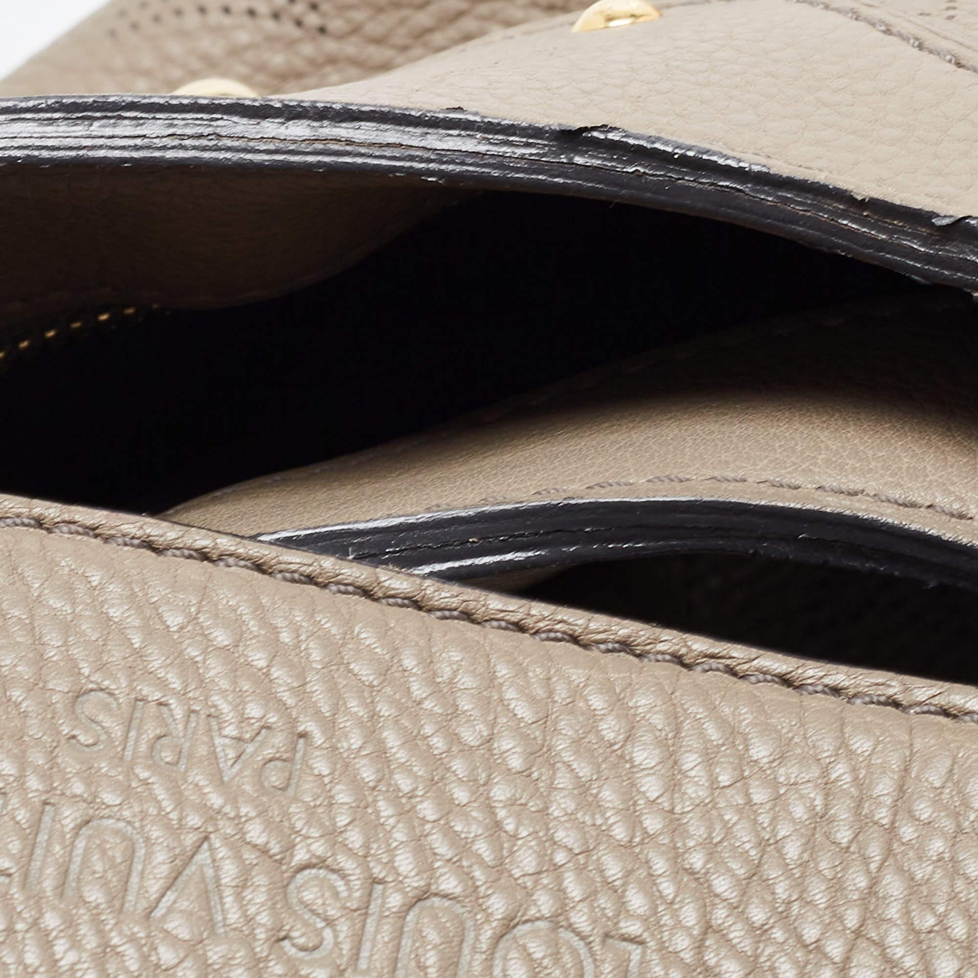 Louis Vuitton Grey Monogram Mahina Leather Solar PM Bag 4
