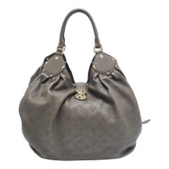 Louis Vuitton Grey Monogram Mahina Leather Surya XL Bag