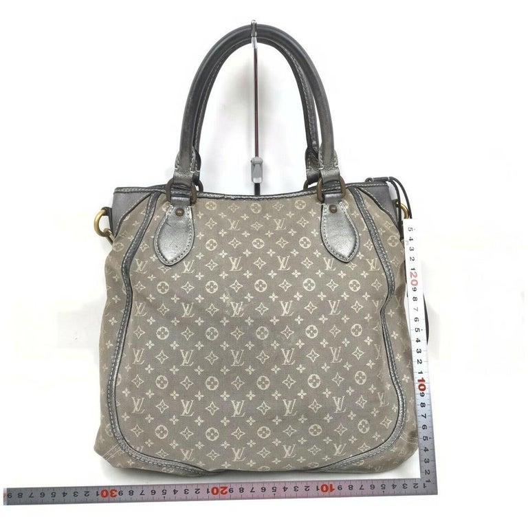 Louis Vuitton Grey Monogram Mini Lin Besace Angele 2way Tote bag 862299 For  Sale at 1stDibs