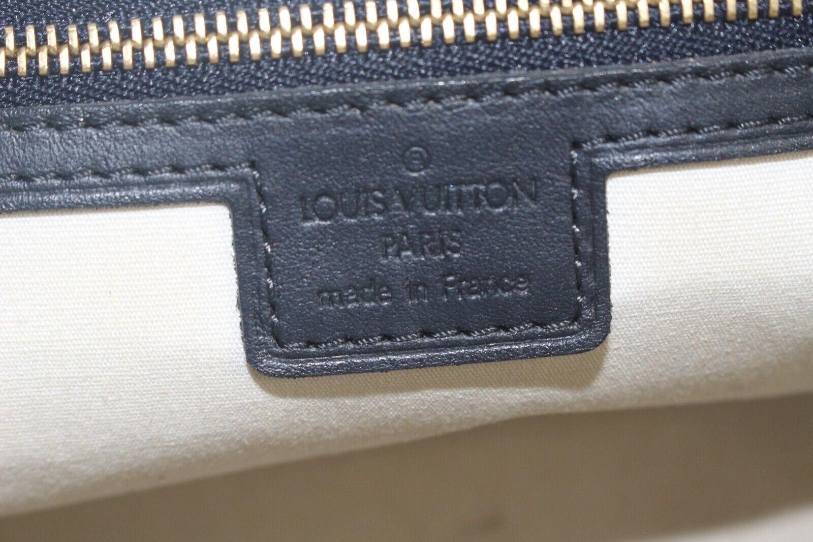 LOUIS VUITTON Grey Monogram Mini Lin Josephine PM Navy 11LV810K 3