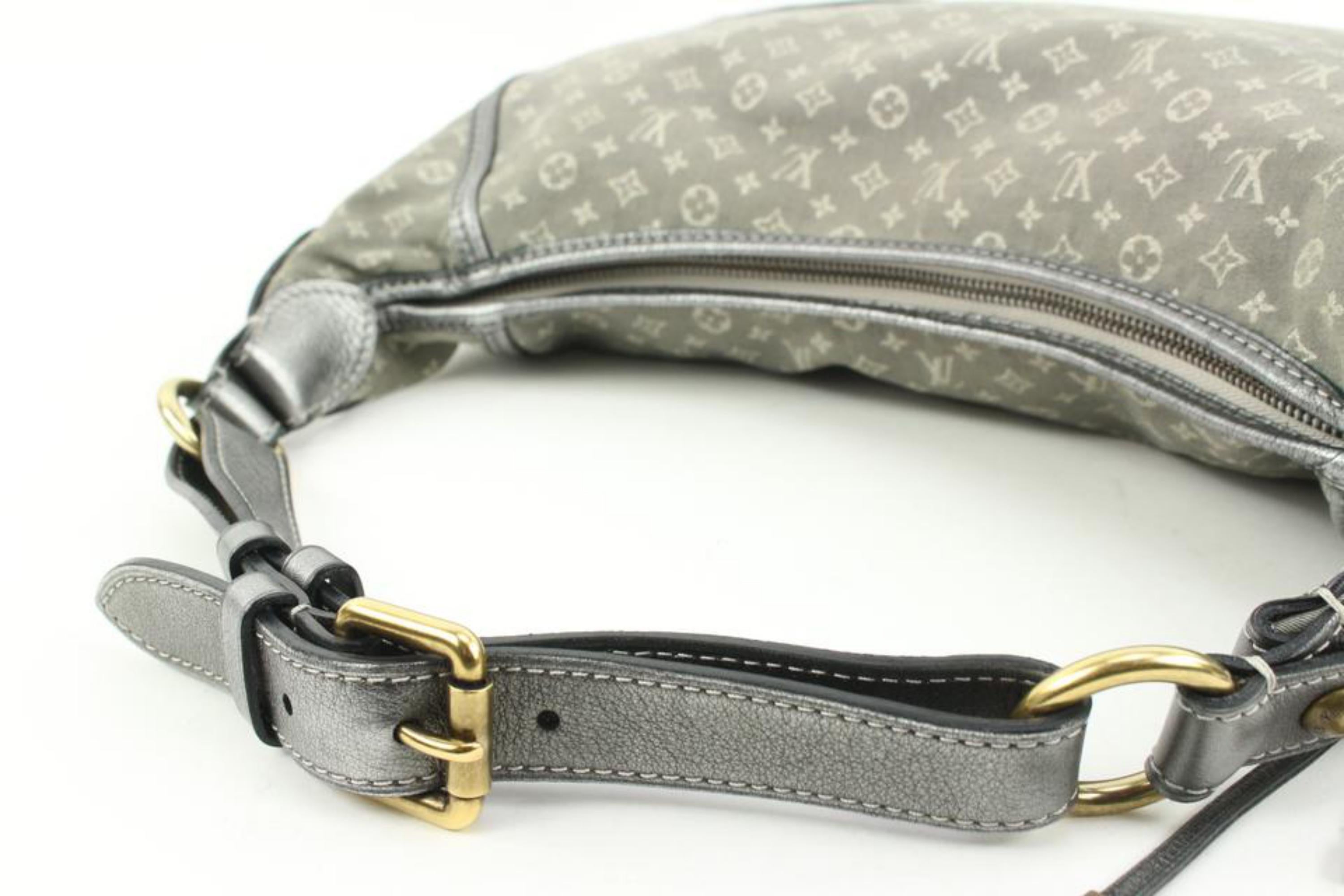 Louis Vuitton Grey Monogram Mini Lin Manon MM Hobo 54lv224s 5