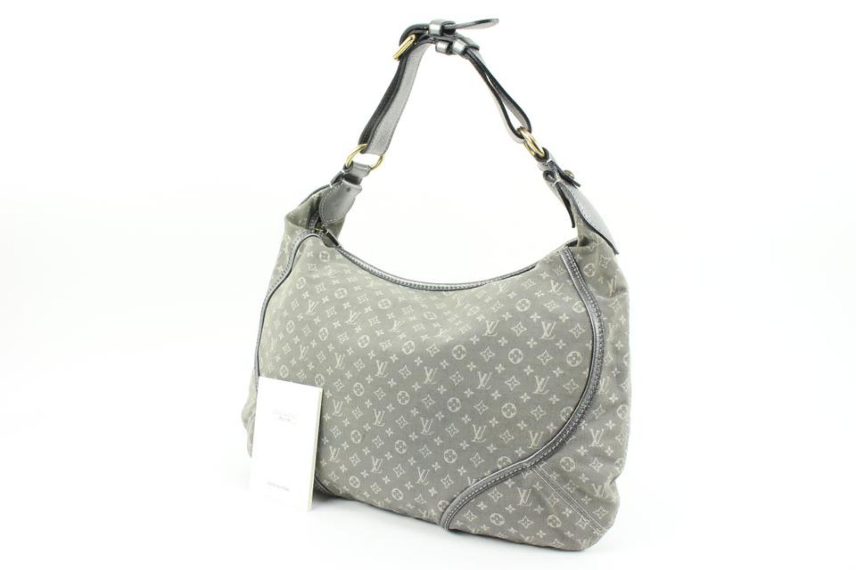 Louis Vuitton Grey Monogram Mini Lin Manon MM Hobo 54lv224s 7