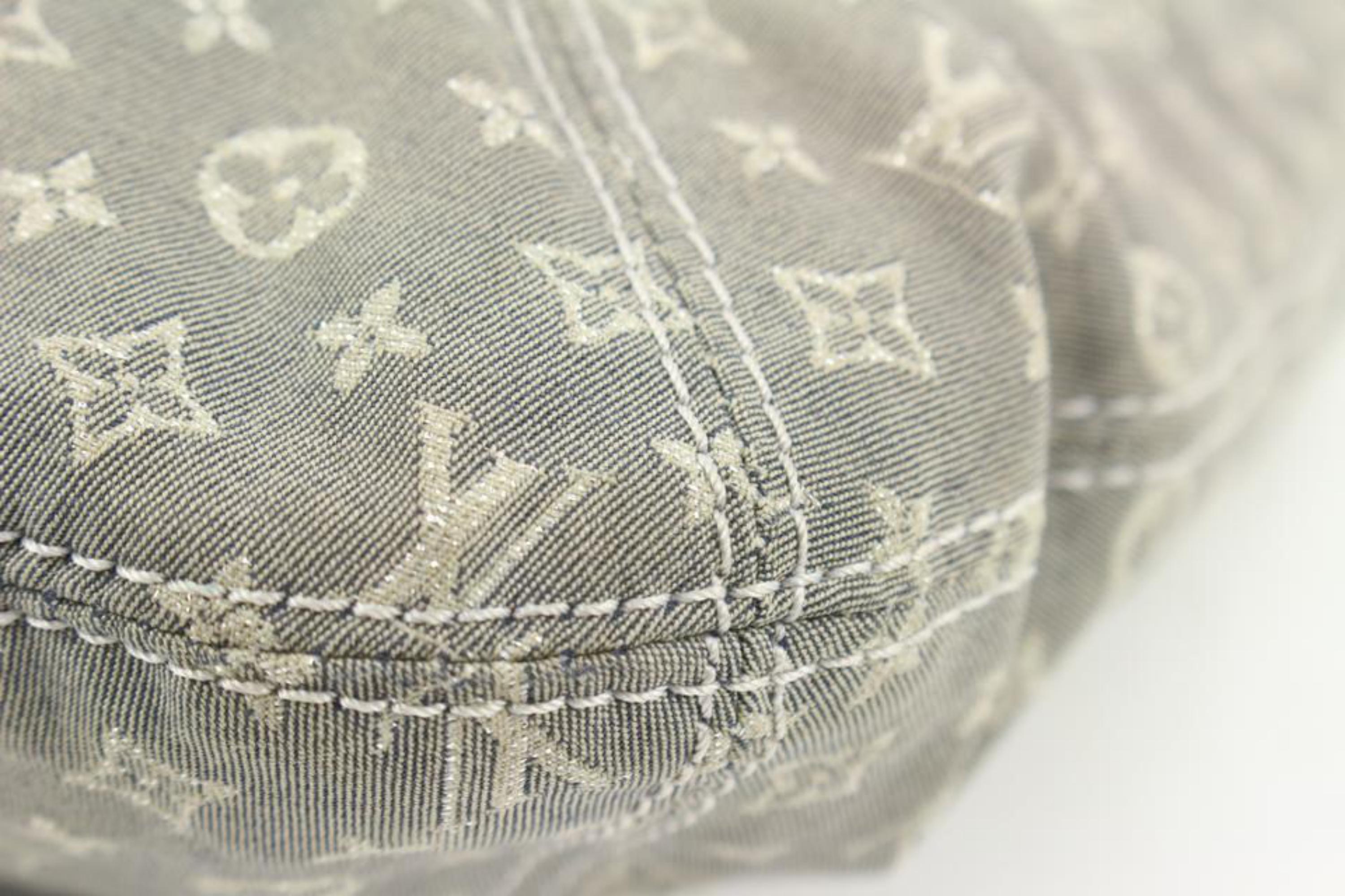 Gray Louis Vuitton Grey Monogram Mini Lin Manon MM Hobo 54lv224s