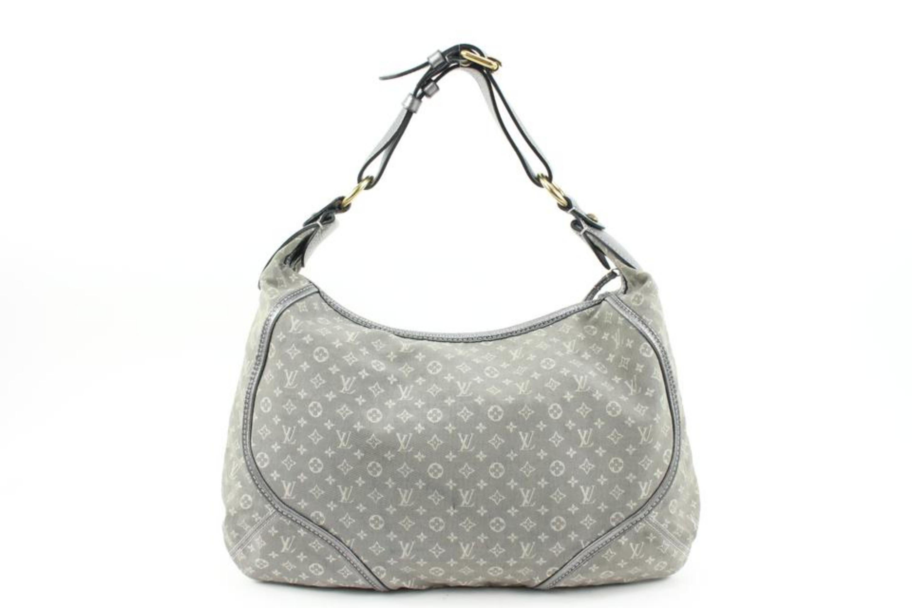 Louis Vuitton Grey Monogram Mini Lin Manon MM Hobo 54lv224s 4