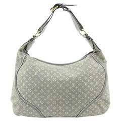 Grau Monogramm Mini Lin Manon MM Hobo 54lv224s, Louis Vuitton