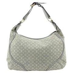 Louis Vuitton Grey Monogram Mini Lin Manon MM Hobo 54lv224s