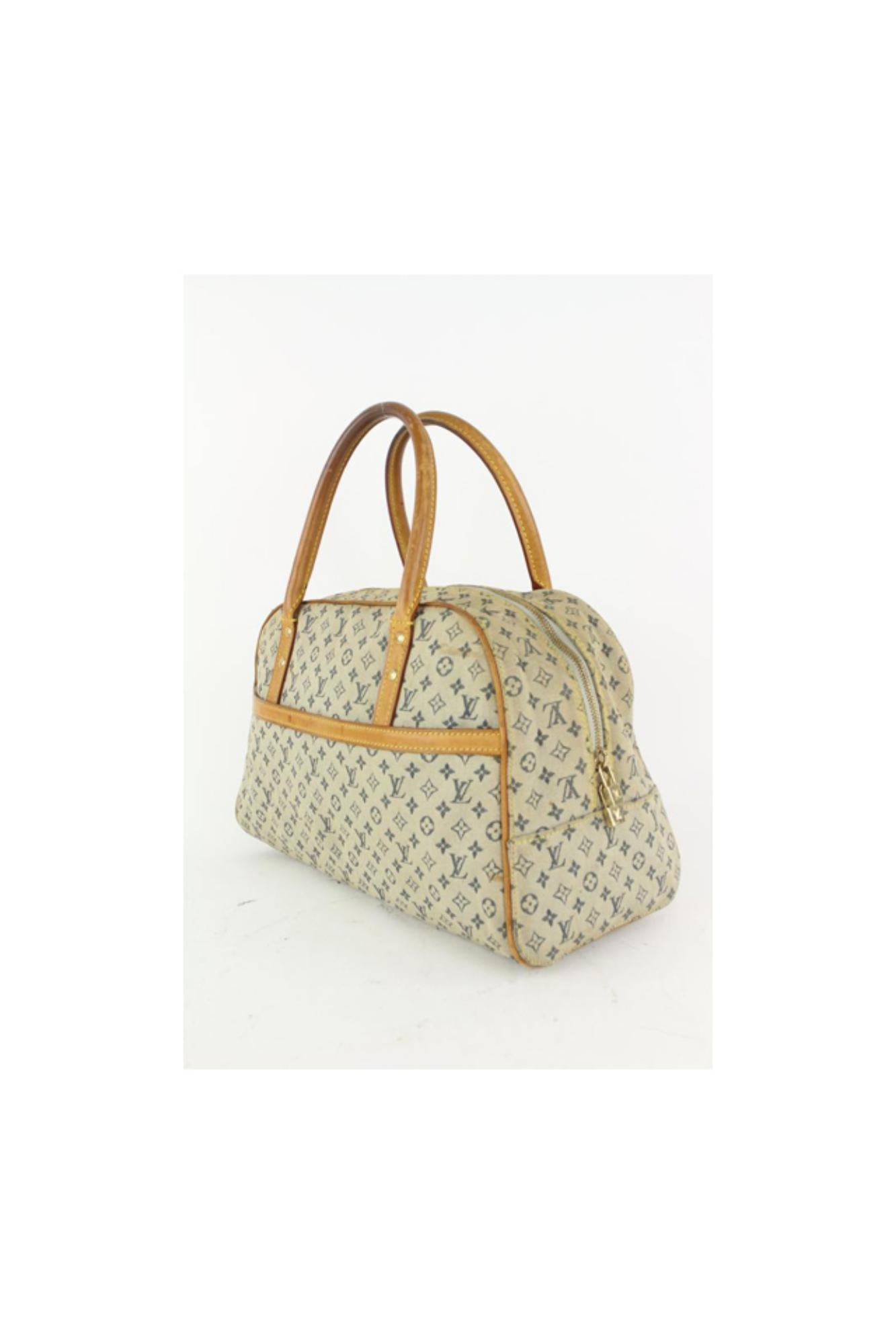 Louis Vuitton Grey Monogram Mini Lin Marie Speedy Boston Bag 0LV124 4